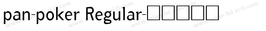 pan-poker Regular字体转换